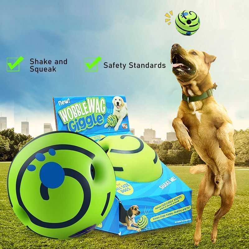 10cm Dog Squeaky Ball OPP Bag - Image 4