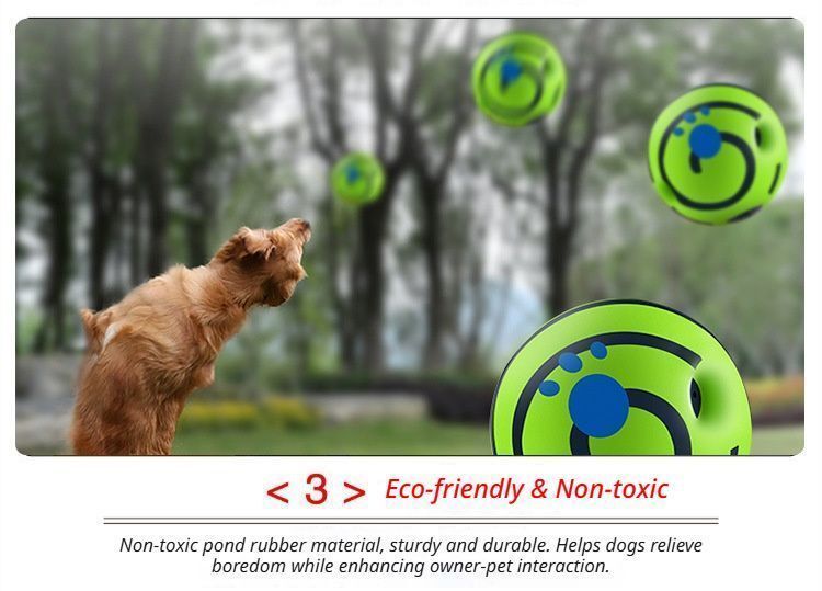 10cm Dog Squeaky Ball OPP Bag - Image 7