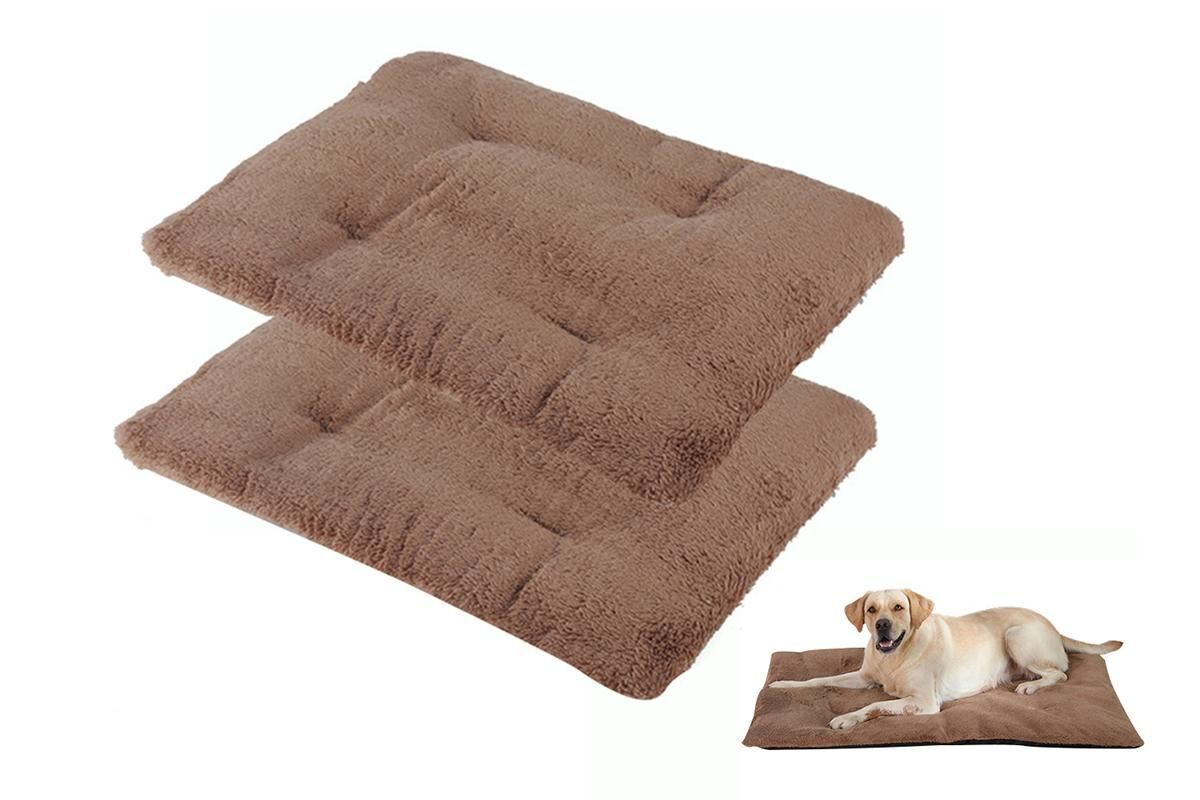 2Pcs Pet Blanket Self-Heating Bed Pad Cat Dog Self-Warming Cushion-Grey S - Image 5
