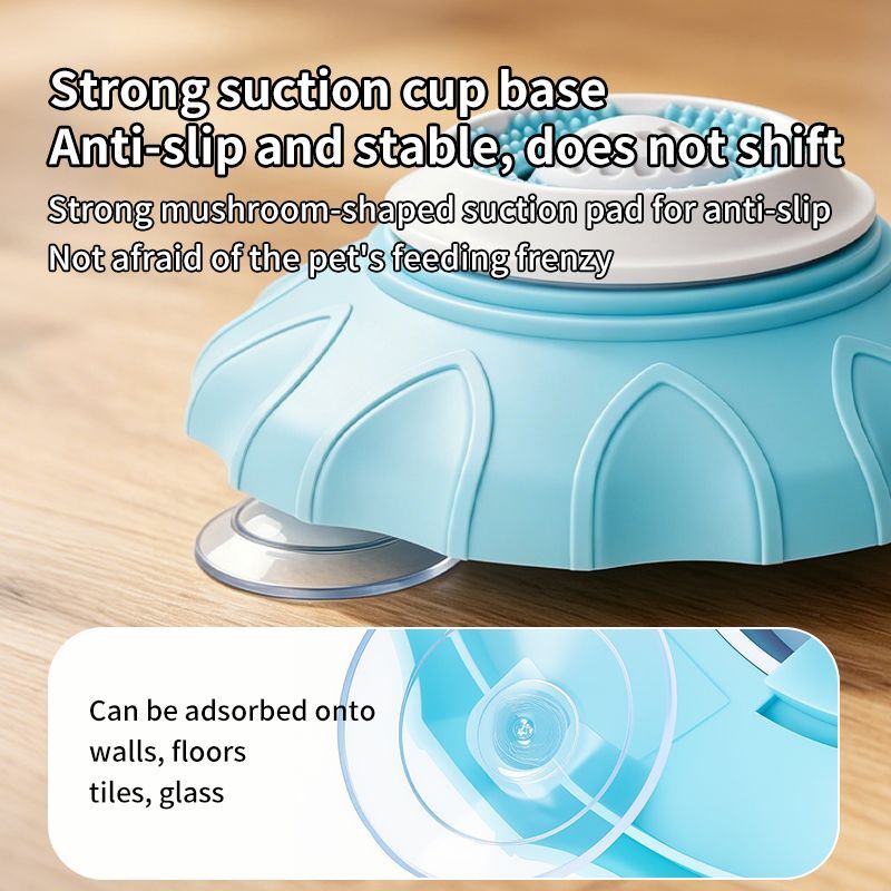Slow Feeder Bowl for Pets, Non-Slip Puzzle Feeder for Cats and Dogs - Blue - Image 6