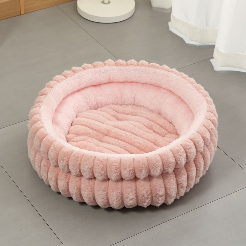 Notch Version Round Bed - Grey, Size S: 40×40×15cm - Image 6