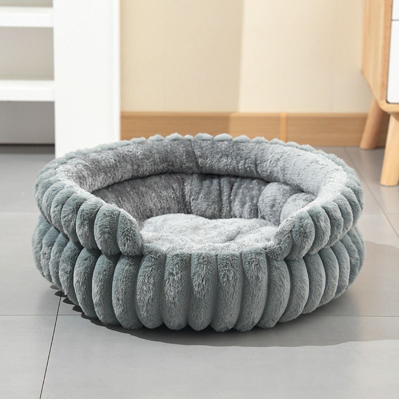 Notch Version Round Bed - Cream White, Size S: 40×40×15cm - Image 6